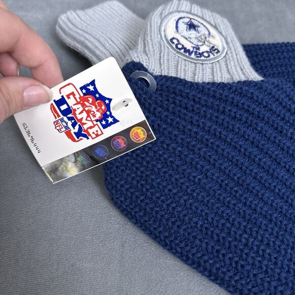 Vintage Game Day NFL Dallas Cowboys Slipper Sox Knit Booties New NOS Deadstock - Picture 4 of 7